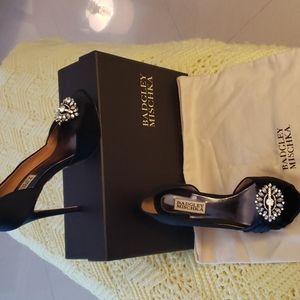 Badgley Mischka Satin Heels
